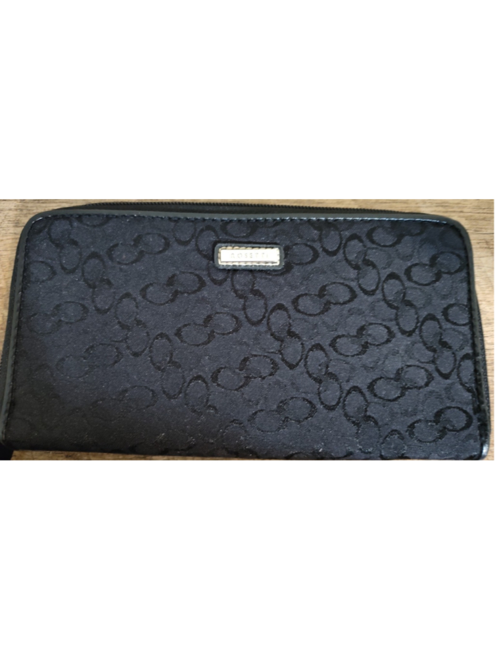 Black Rosetti Zip-Around Ladies Wallet